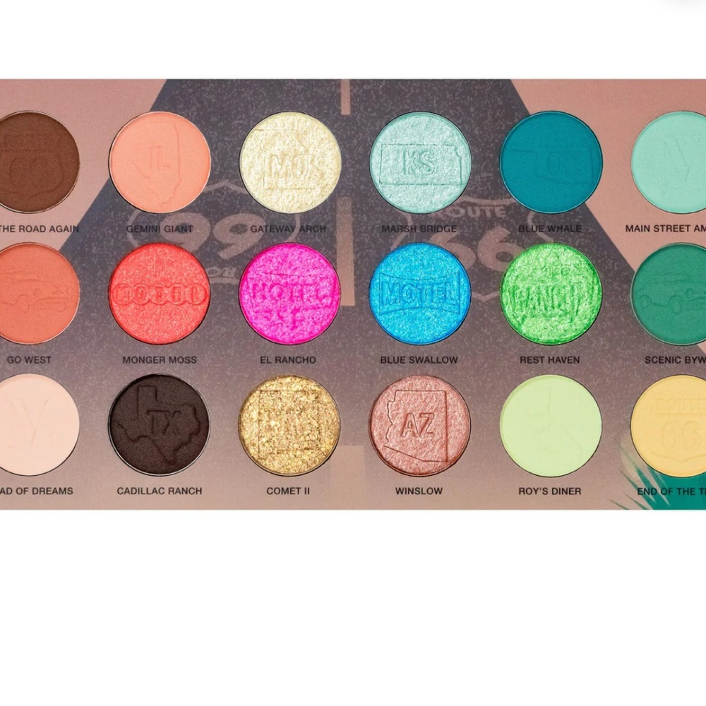 NOMAD COSMETICS “AMERICA'S ROUTE 66” INTENSE COLOR PALETTE - BNIB - Picture 4 of 9